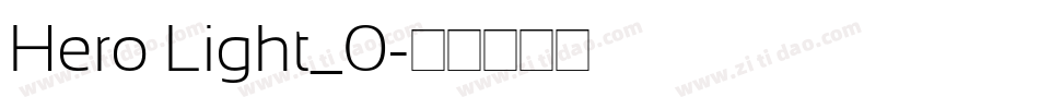 Hero Light_0字体转换